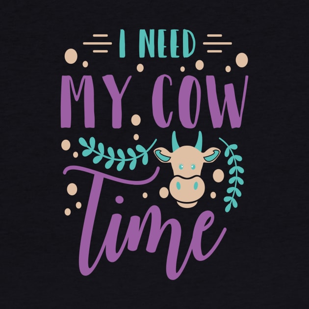 Cow Clip Art I Need my Cow Time Funny Cow Lover Cow Gift by StacysCellar